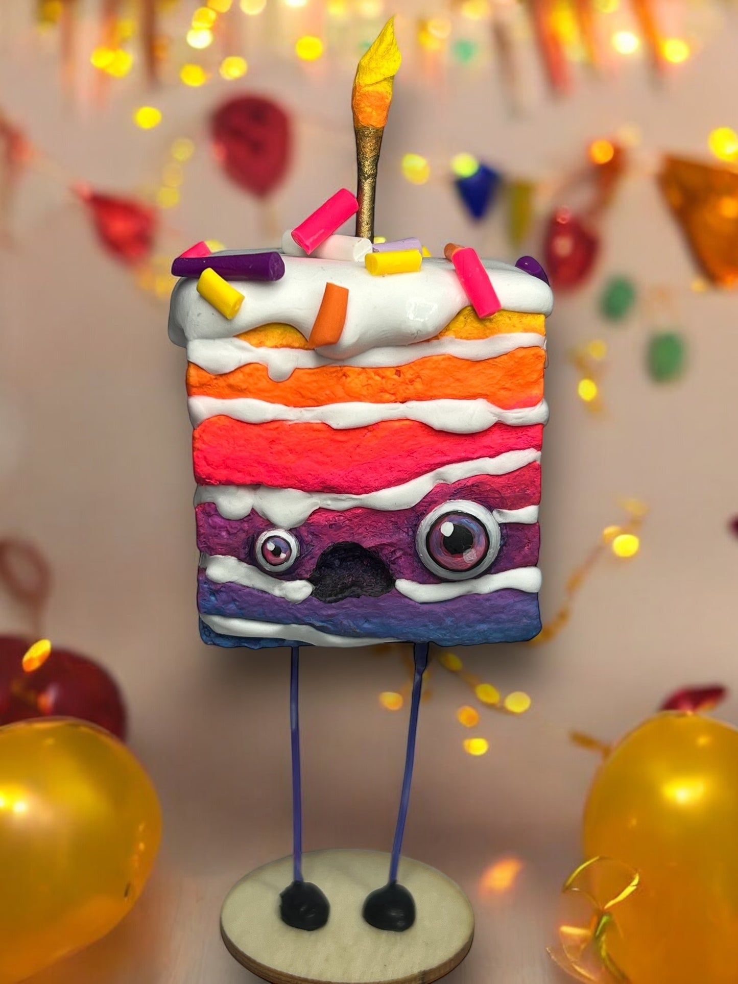 Surprise Birthday Drop!! Rainbow Cake