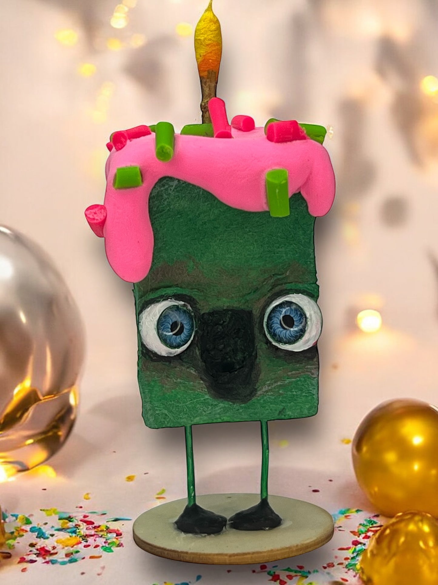 Surprise Birthday Drop!! Zombie Cake