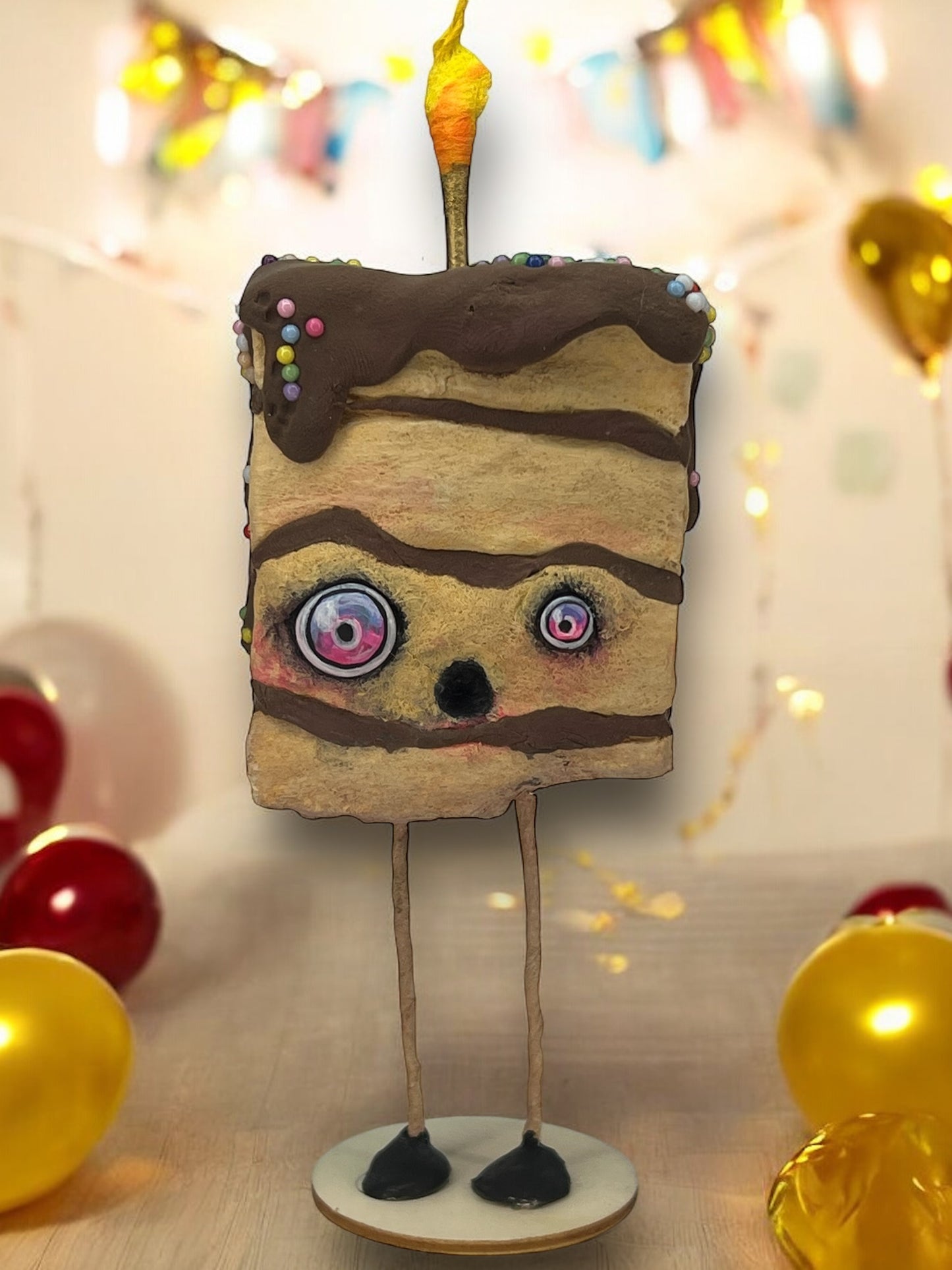 Surprise Birthday Drop!! Yellow Cake Chocolate Frosting Cake
