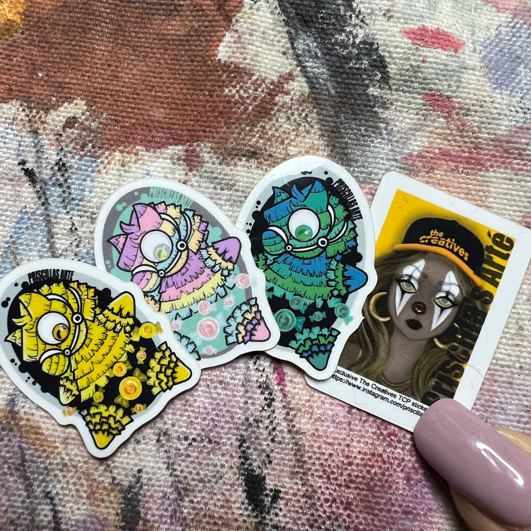 1” Micro Sticker 4-pack