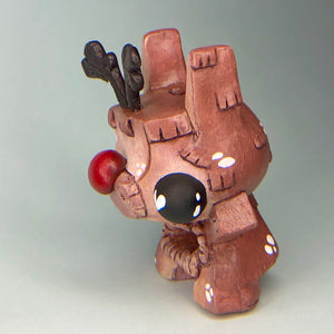Reindeer Burrito Resin Designer Toy by PriscillasArte