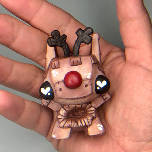 Reindeer Burrito Resin Designer Toy by PriscillasArte