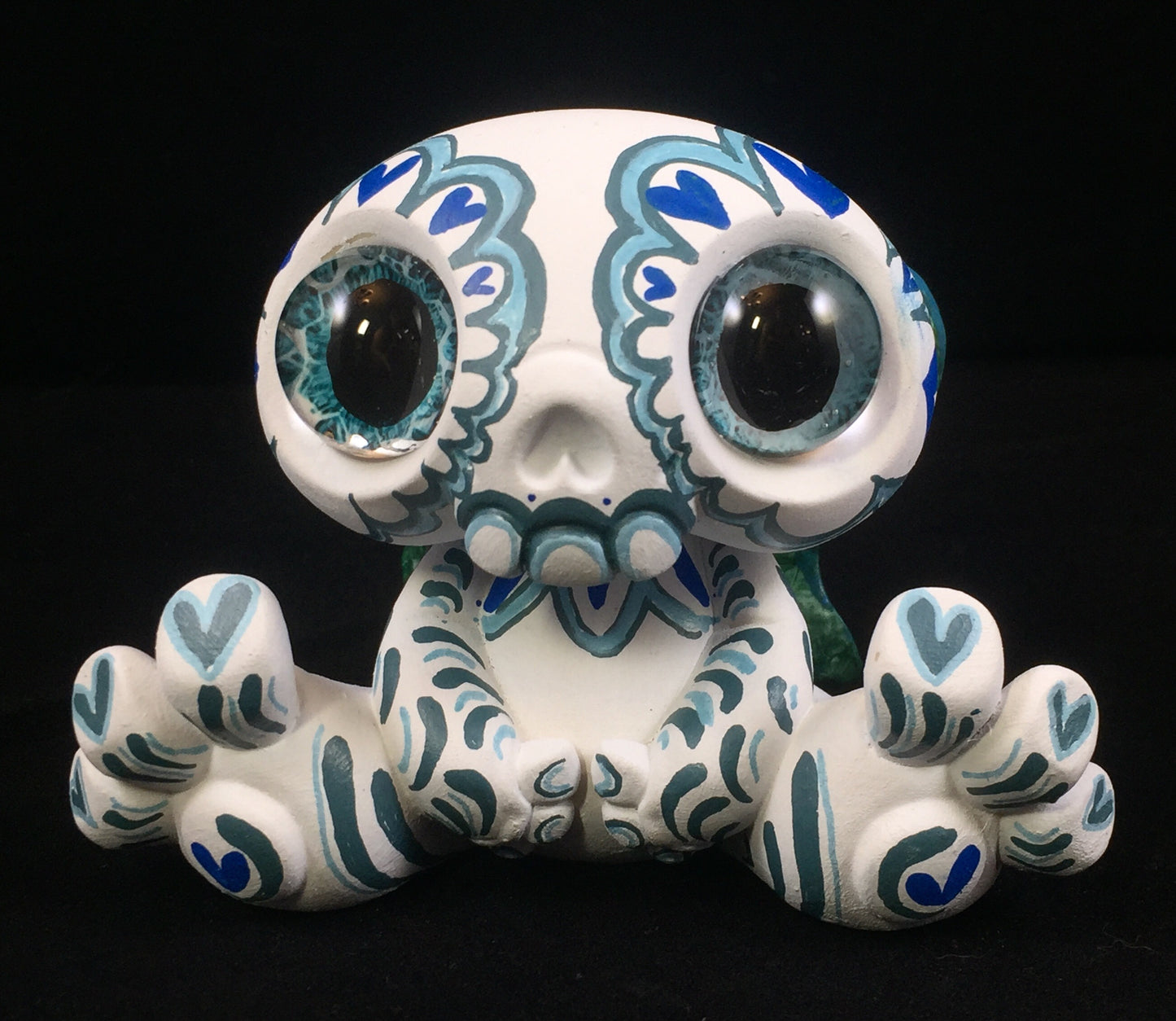 Blue Calavera Sugar skull